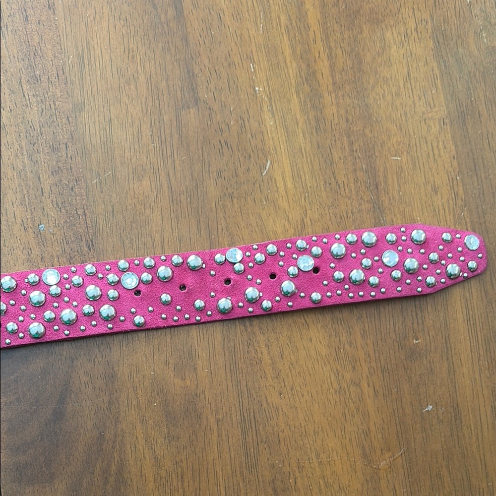 Studded Pink Belt - Picture 8 of 8